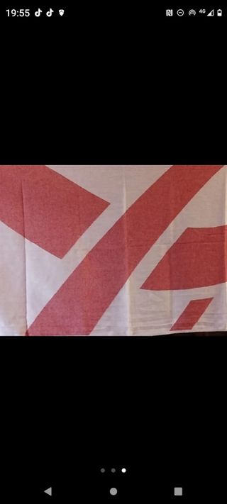 PAREO PASHMINA PAÑUELO FULAR COCA-COLA ALGODÓN.