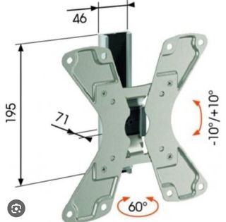 Soporte televisor Vogels 1120 Plata. Alta Calidad