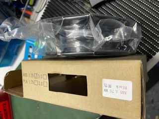 Filamento 3D negro 1,75mm ABS 315grs