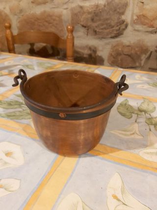 Caldero de cobre en perfecto estado
