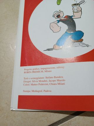 Libro Fumetti vintage Popeye Nutella