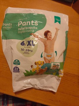 Pañales talla 6 XL tipo braguita