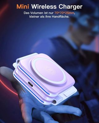 Cargador inalámbrico plegable