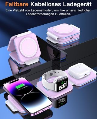 Cargador inalámbrico plegable