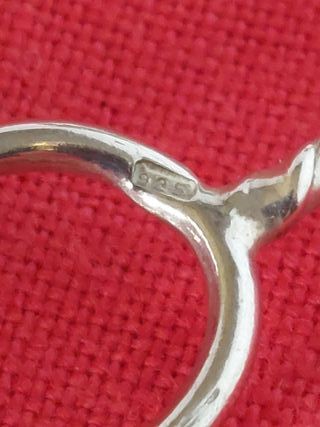 Juego 6 pinchos o tenedores aperitivos plata 925