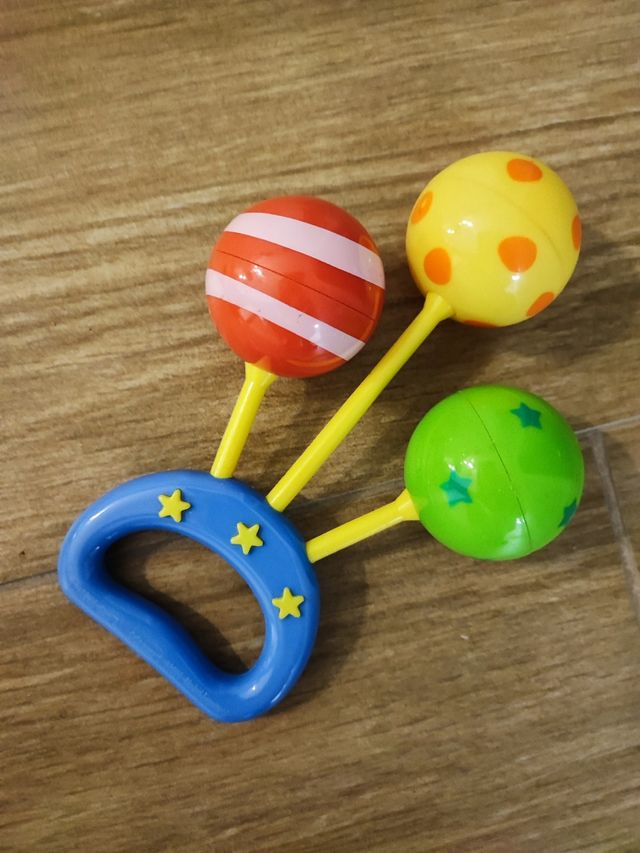 Lote 3 sonajeros bebé