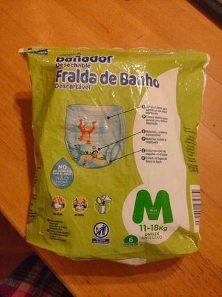 Bañador pañal talla M
