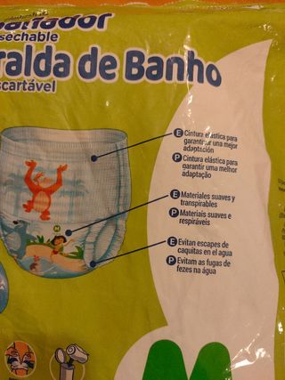 Bañador pañal talla M
