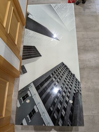 Mesa de cristal templado de diseño