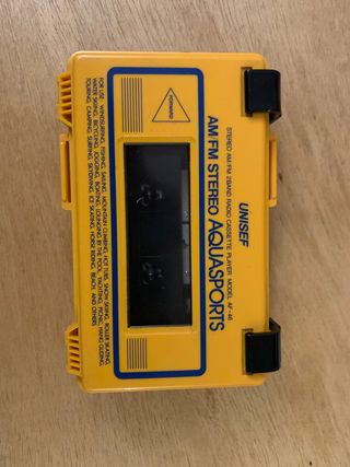 Walkman Unisef radio cassette vintage  80'S Japan.