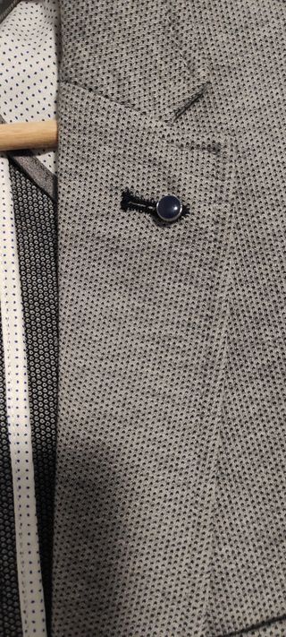 Chaqueta Zara hombre gris 
