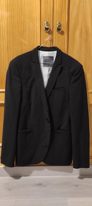Chaqueta Zara hombre negra