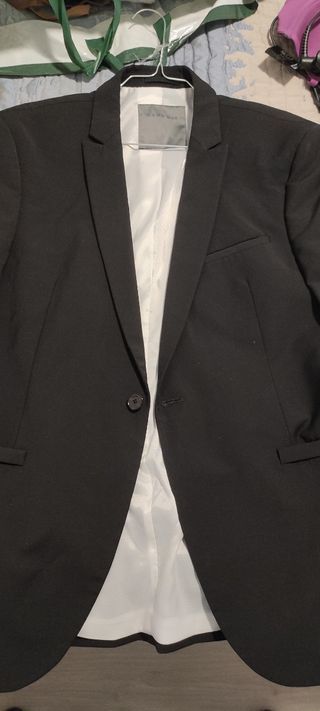 Chaqueta Zara hombre negra