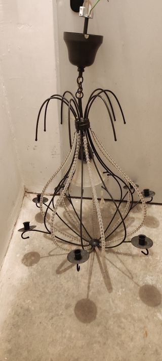 Lampara forja techo Ikea