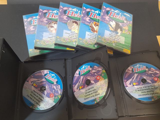 Lote 8 dvd Heidi colección planeta junior infantil