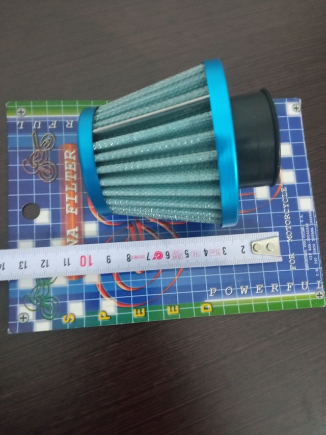 Filtro potencia conico, para moto