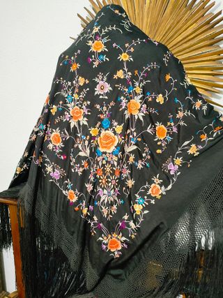 Mantón de Manila antiguo