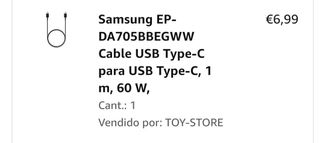 CABLE CARGA RAPIDA SAMSUNG GALAXY S22