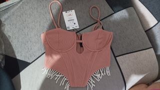 Top corpiño corset Xs nuevo Bershka