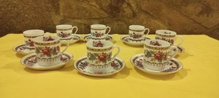 Juego de tazas y platos de café y té