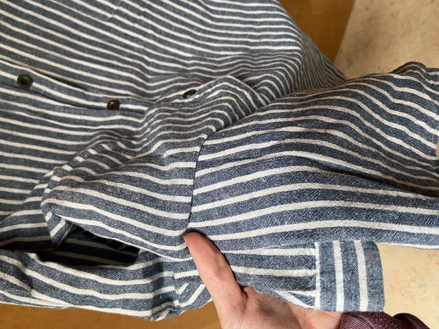 camisa rayas graphic vintage gris