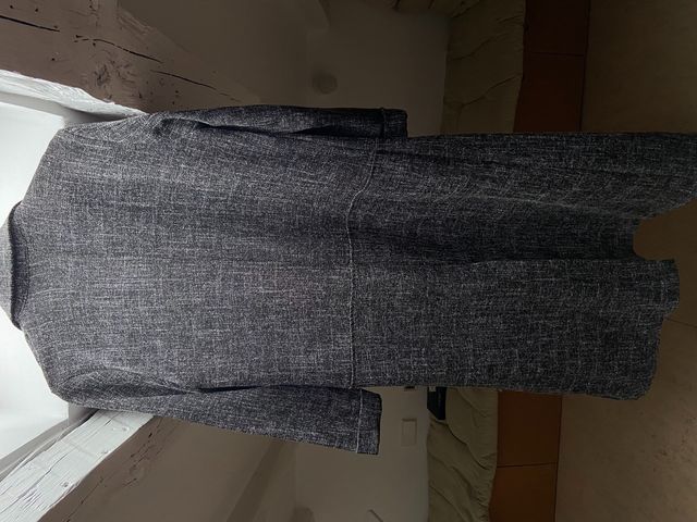 abrigo h&m negro gris