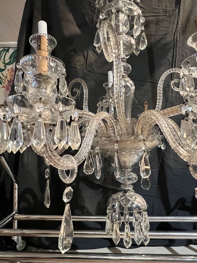 Lámpara de cristal tipo chandelier