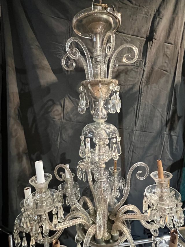 Lámpara de cristal tipo chandelier