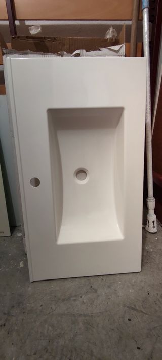 Lavabo para mueble blanco brillo