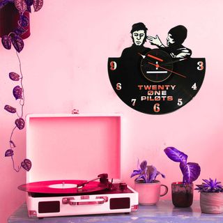 Reloj de Disco de Vinilo Twenty One Pilots