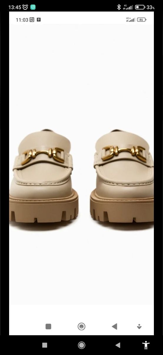 Chollo Mocasines piel mujer 41 Zara a estrenar