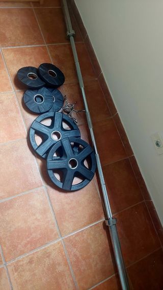 Pack de barra + discos