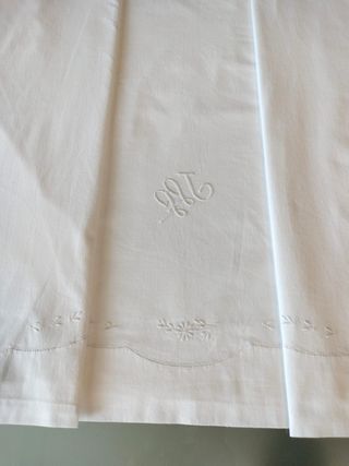 Sabana con bordado/algodón 100%