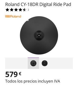 Roland CY 18 DR digital ride PRECINTADO!