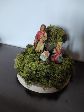 Presepe assemblato a mano