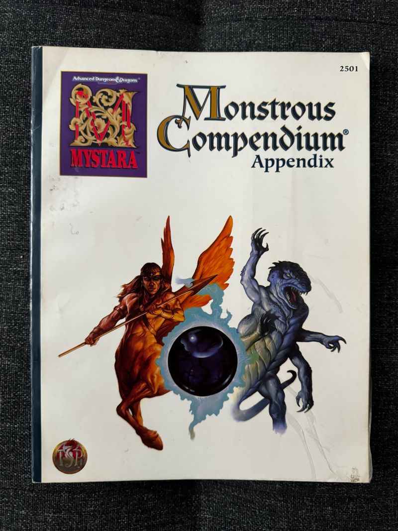 ADVANCED DUNGEONS & DRAGONS - MYSTARA - MONSTROUS COMPENDIUM APPENDIX