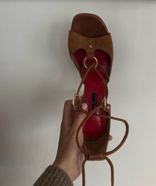 Sandalias tacon Carolina Herrera