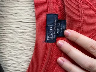 sudadera naranja vintage - ralph lauren