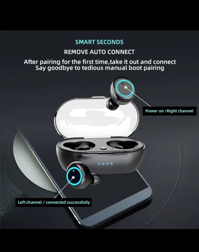 Nuove cuffie wireless Bluetooth Sport 5.0 pod