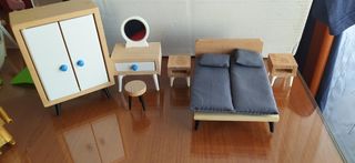 Lote muebles casa de muñecas