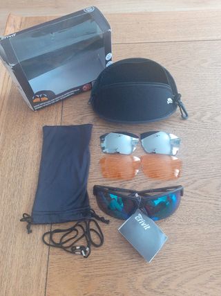 Gafas deportivas con cristales intercambiables