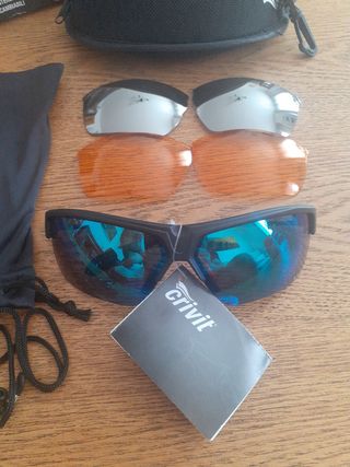 Gafas deportivas con cristales intercambiables