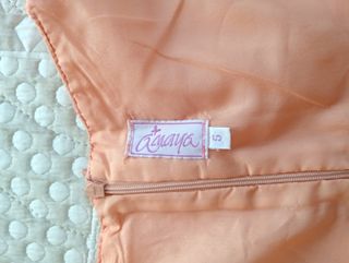 Vestido elegante salmón para niña