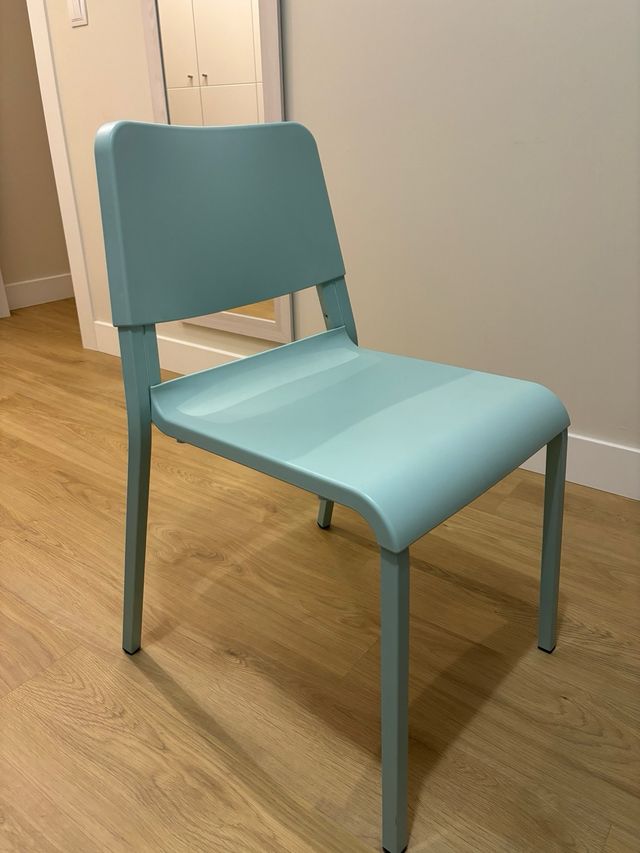 Dos sillas escritorio juvenil color turquesa