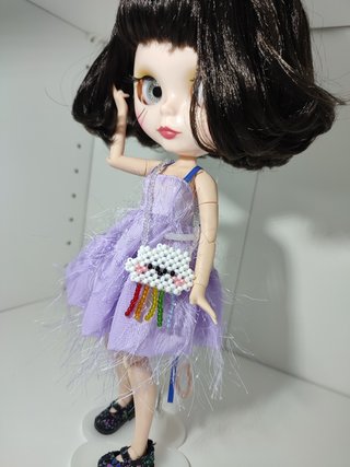 Bolso handmade para muñecas nube