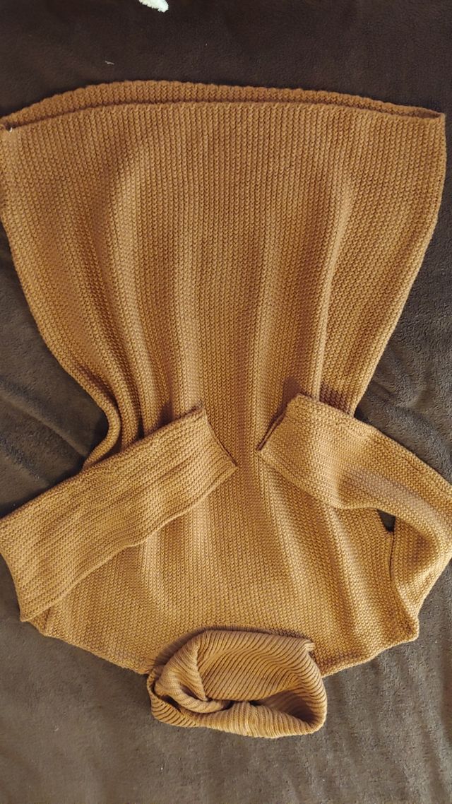 Vestito in maglia color caffè