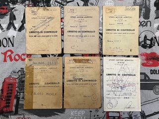 Libretti di controllo UMA vintage