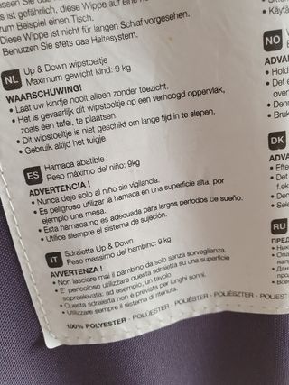 Balancín Hamaca Béaba bebé