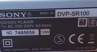 fuente Sony DVD DVP-SR100