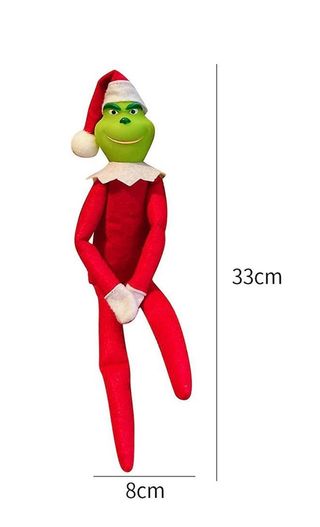 elfo y elfa de navidad y grinch